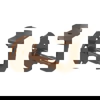 Set staaltjes trapleuningen brons