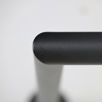 Garderobestang zwart hoek Ø32