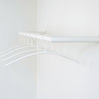 Garderobestang wit U-vorm Ø32