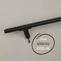 Tweedekans Trapleuning ovaal zwart