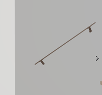 Tweedekans Trapleuning rechthoekig 40x10 mm brons