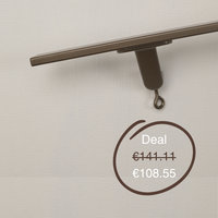 Tweedekans Trapleuning rechthoekig 40x10 mm brons