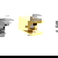 Staaltje trapleuning rechthoekig 40x20mm goud