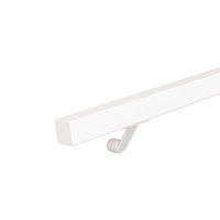 Set staaltjes trapleuningen wit