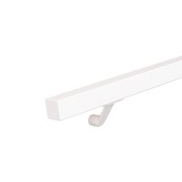 Set staaltjes trapleuningen wit