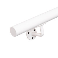 Set staaltjes trapleuningen wit