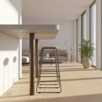 Tafelpoot brons rond