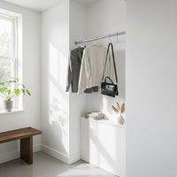 RVS garderobestang Ø25