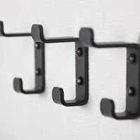LIROdesign kapstok haak dubbel (zwart)
