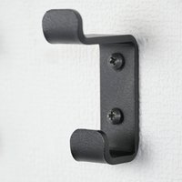 LIROdesign kapstok haak dubbel (zwart)