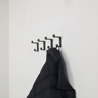 LIROdesign kapstok haak dubbel (zwart)