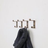 LIROdesign kapstok haak dubbel (brons)