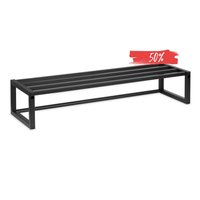 LIROdesign kapstok Lissabon - wandkapstok zwart - 80cm