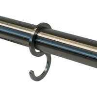 RVS garderobehaak voor buis Ø25