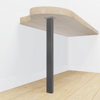 RVS tafelpoot rechthoekig