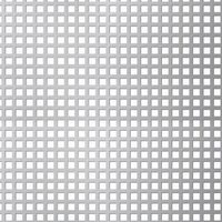 Stalen geperforeerde plaat vierkant 10 x steek 15 x dikte 1,5 mm