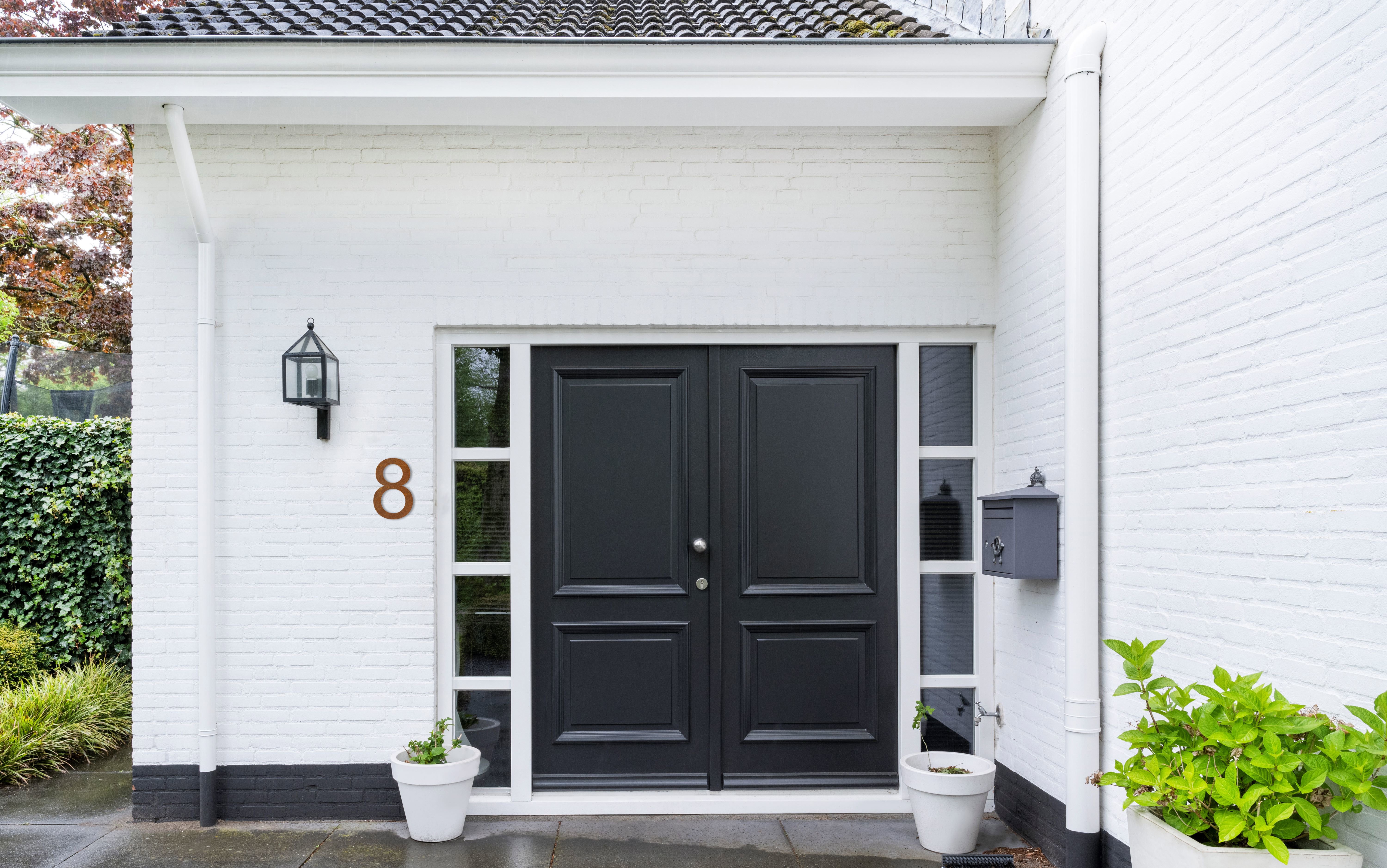 LIROdesign – Huisnummer cortenstaal XL – Nr. 8