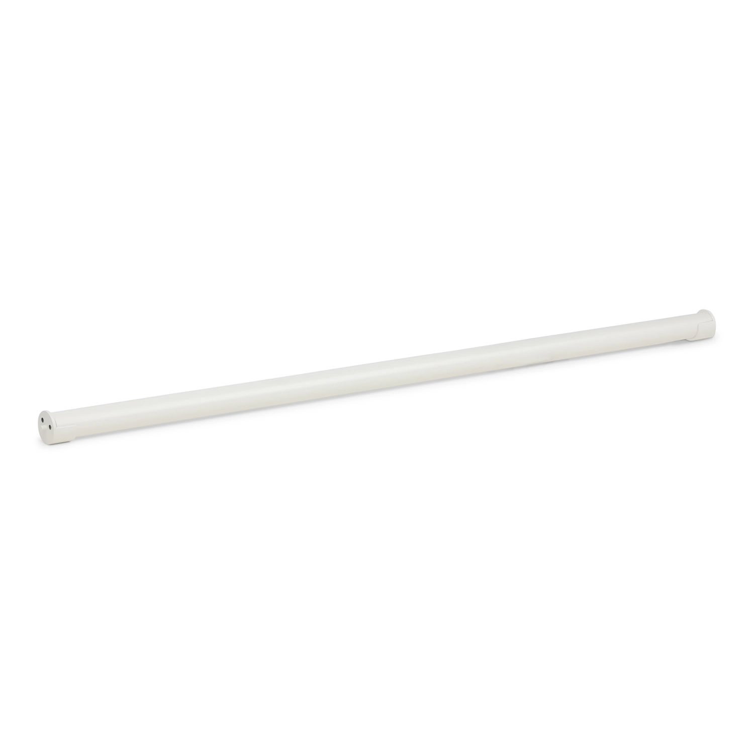 Witte garderobestang Ø25 (open flens)