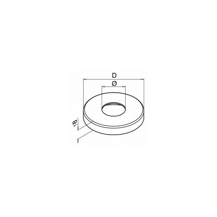 Afdekkap voor Ø33,7mm