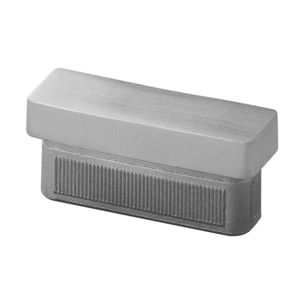 RVS vlakke eindkap voor koker 40x20 mm afbeelding