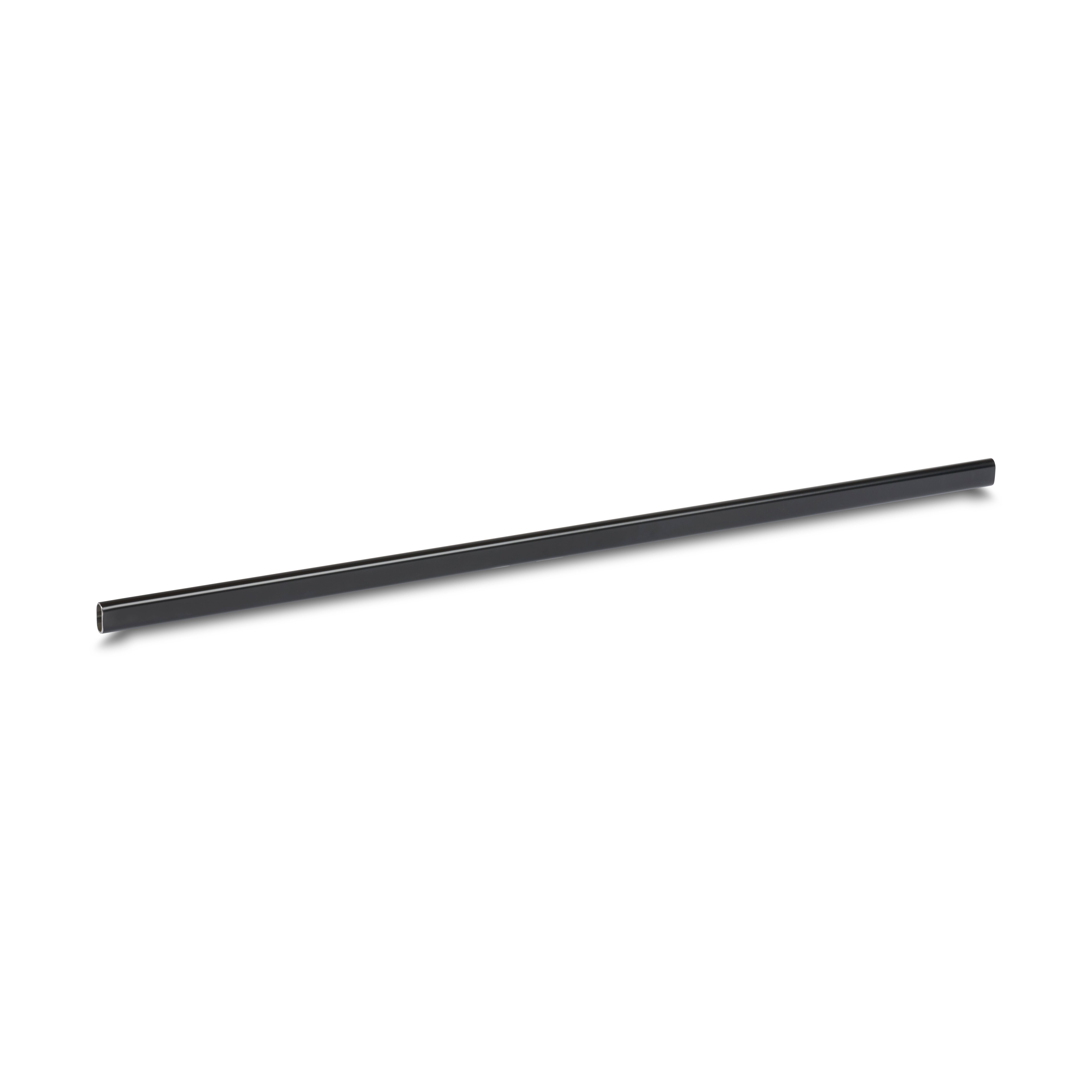 Zwart 9005 fijnstructuur gecoate stalen buis ovaal 30x15