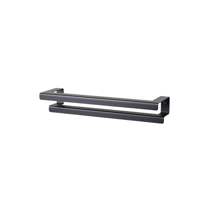 LIROdesign handdoekenrek dubbel Stockholm zwart - S afbeelding