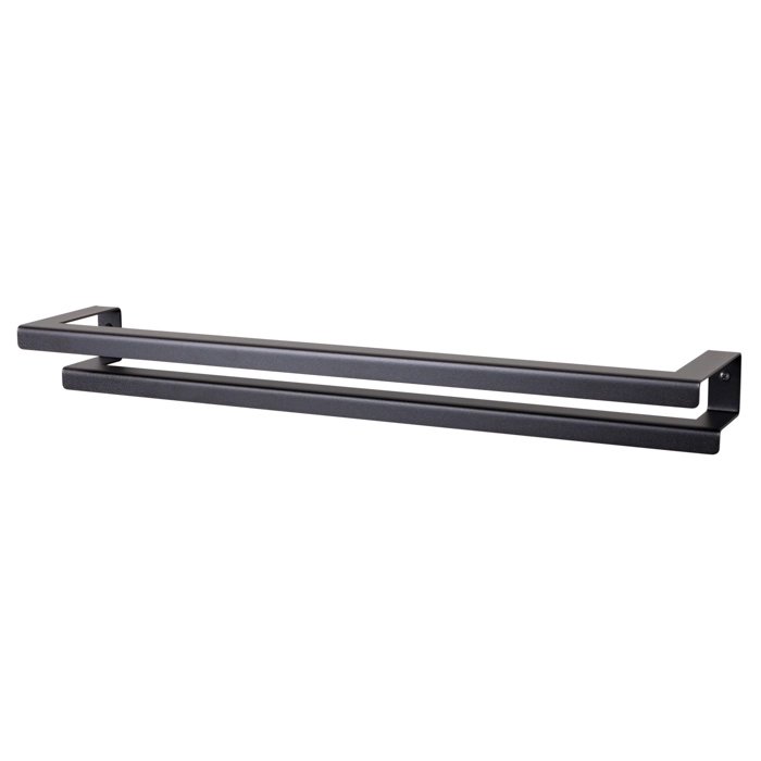 LIROdesign handdoekenrek dubbel Stockholm zwart - M afbeelding