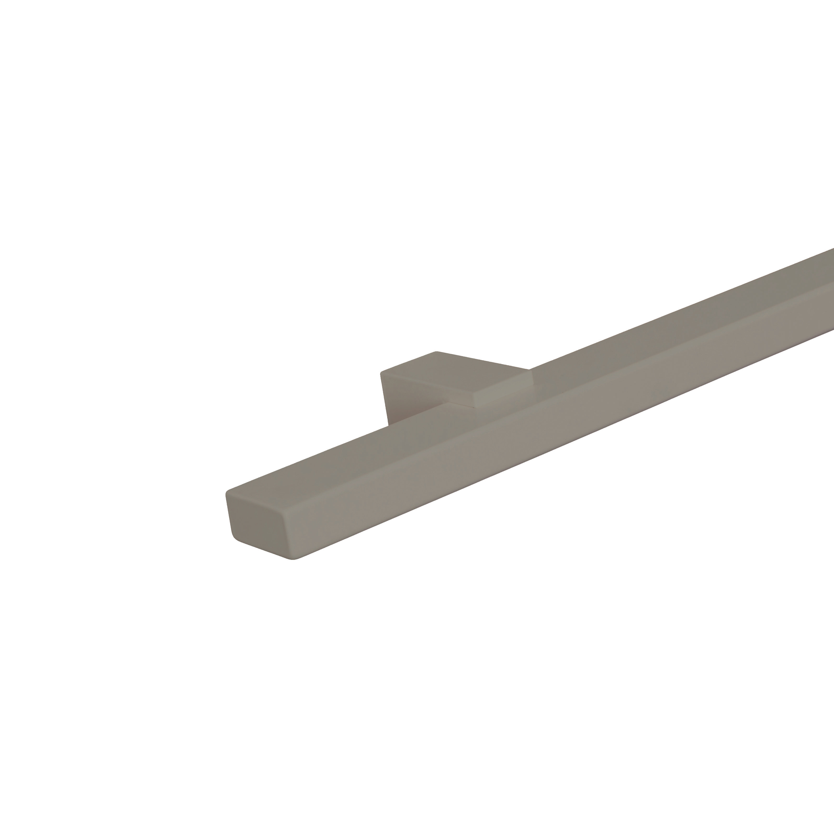 Rechthoekige trapleuning greige 40x20 mm