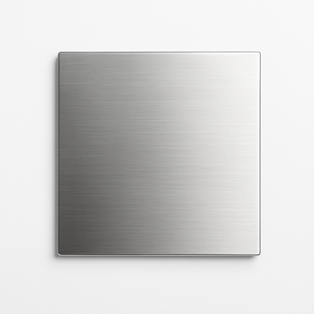 RVS vierkante plaat  10x10x2mm (set van 2 stuks)
