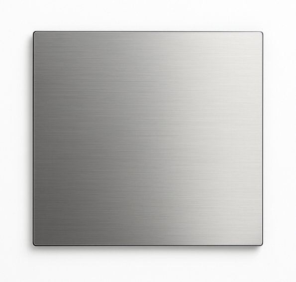 RVS vierkante plaat 50x50x2mm (set van 2 stuks) afbeelding