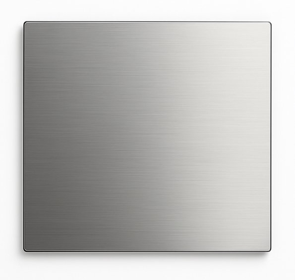 RVS vierkante plaat 70x70x2mm (set van 2 stuks) afbeelding