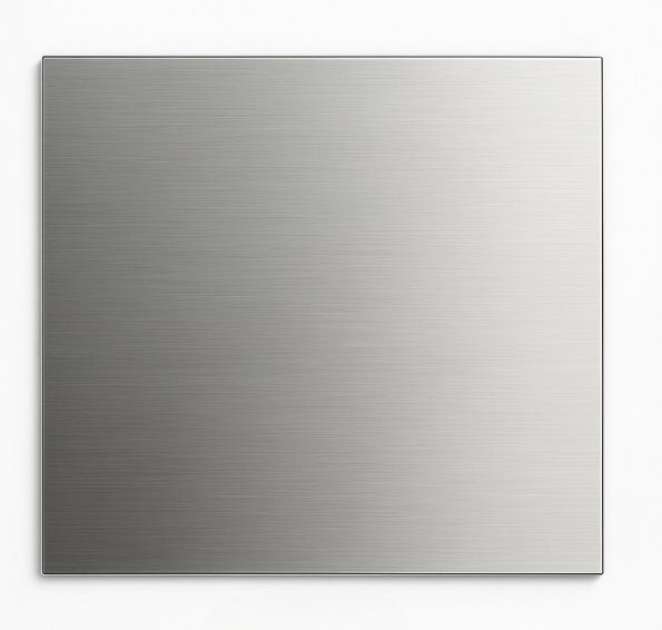 RVS vierkante plaat 80x80x3mm (set van 2 stuks)