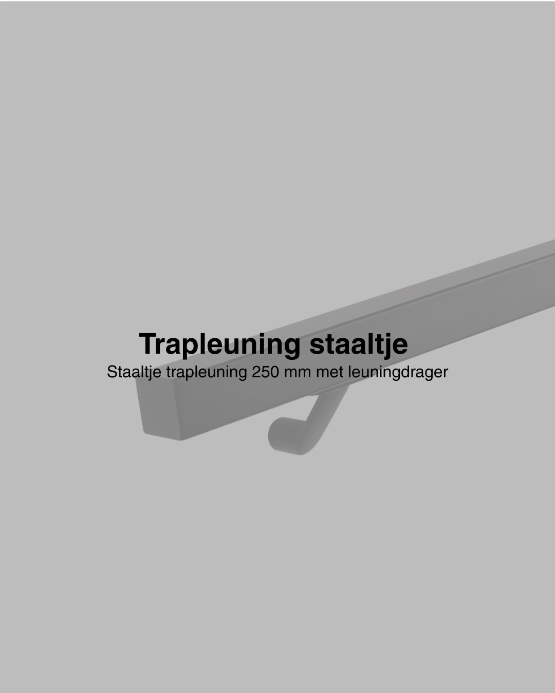 Staaltje trapleuning vierkant 40x40 zwart afbeelding