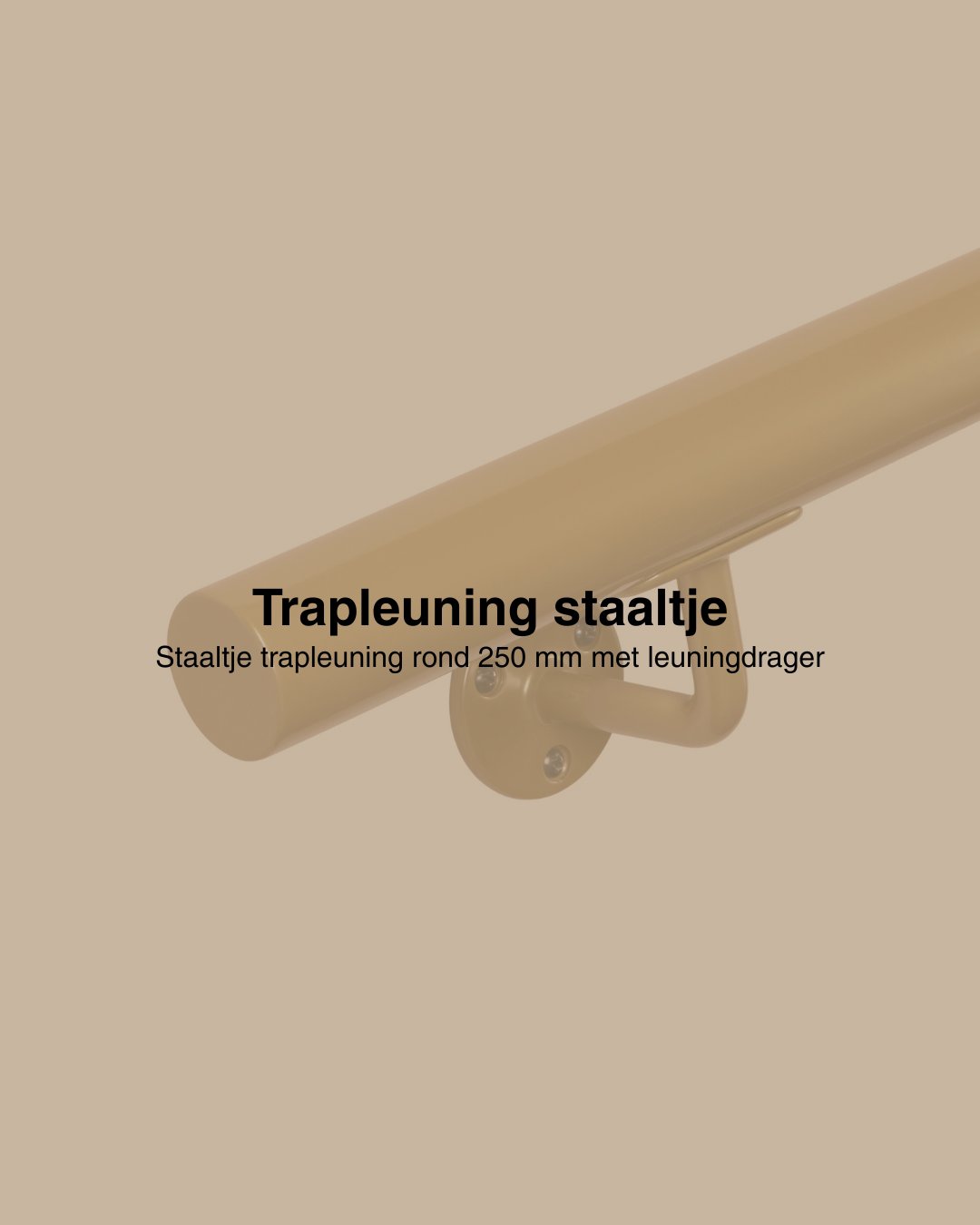 Staaltje trapleuning rond 42,2mm goud afbeelding