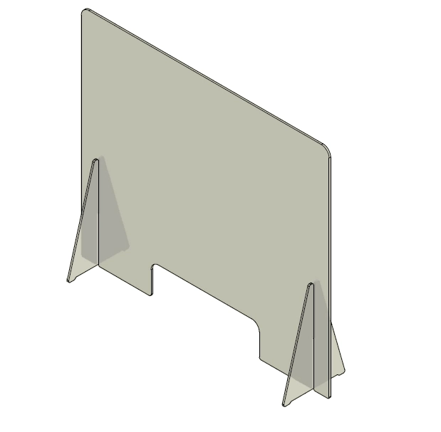 Kunststof kuchschot 800x700mm