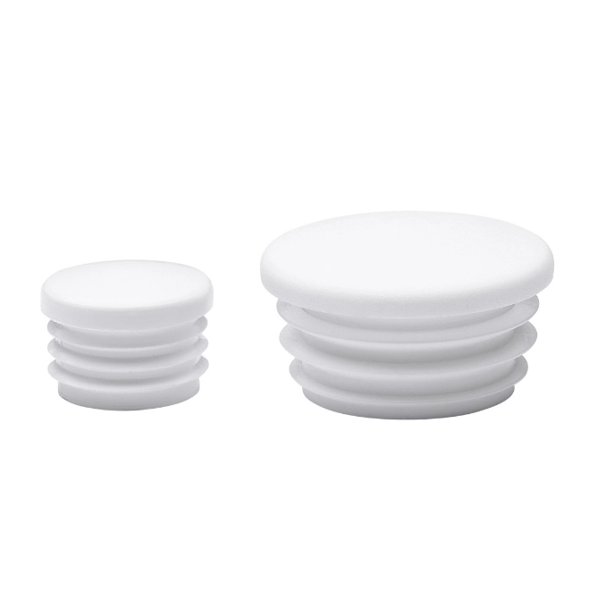 Inslagdop wit voor buis Ø32 (set van 2 stuks)