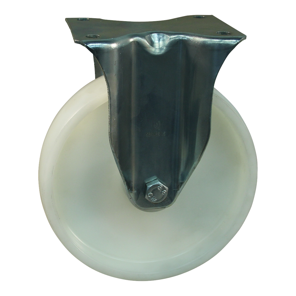 Bokwiel 100mm serie 34 ᠆ 15 | Plaatbevestiging | Rollager