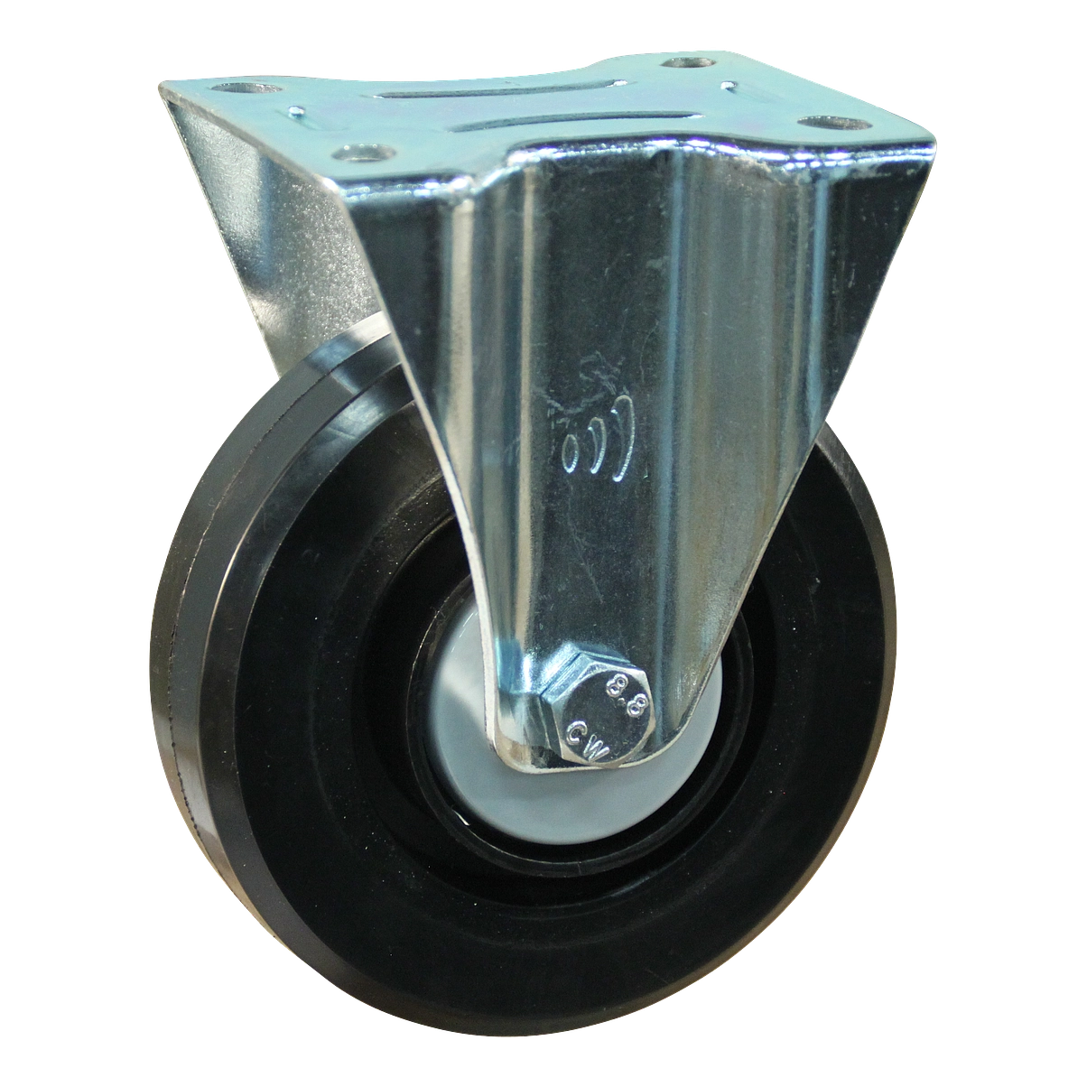 Bokwiel 125mm serie 07 ᠆ 12 | Plaatbevestiging | Kogellager