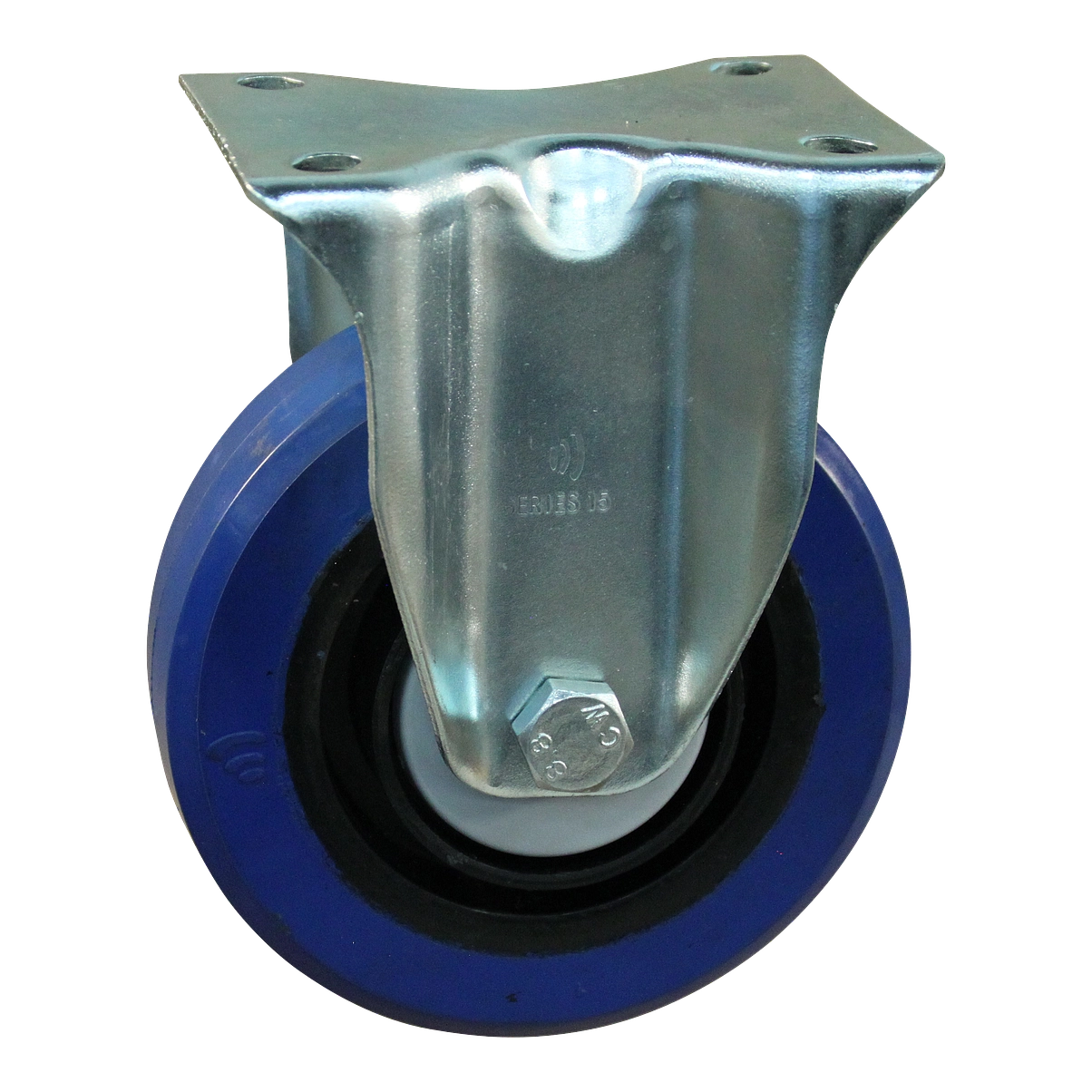 Bokwiel 125mm serie 13 ᠆ 15 | Plaatbevestiging | Kogellager