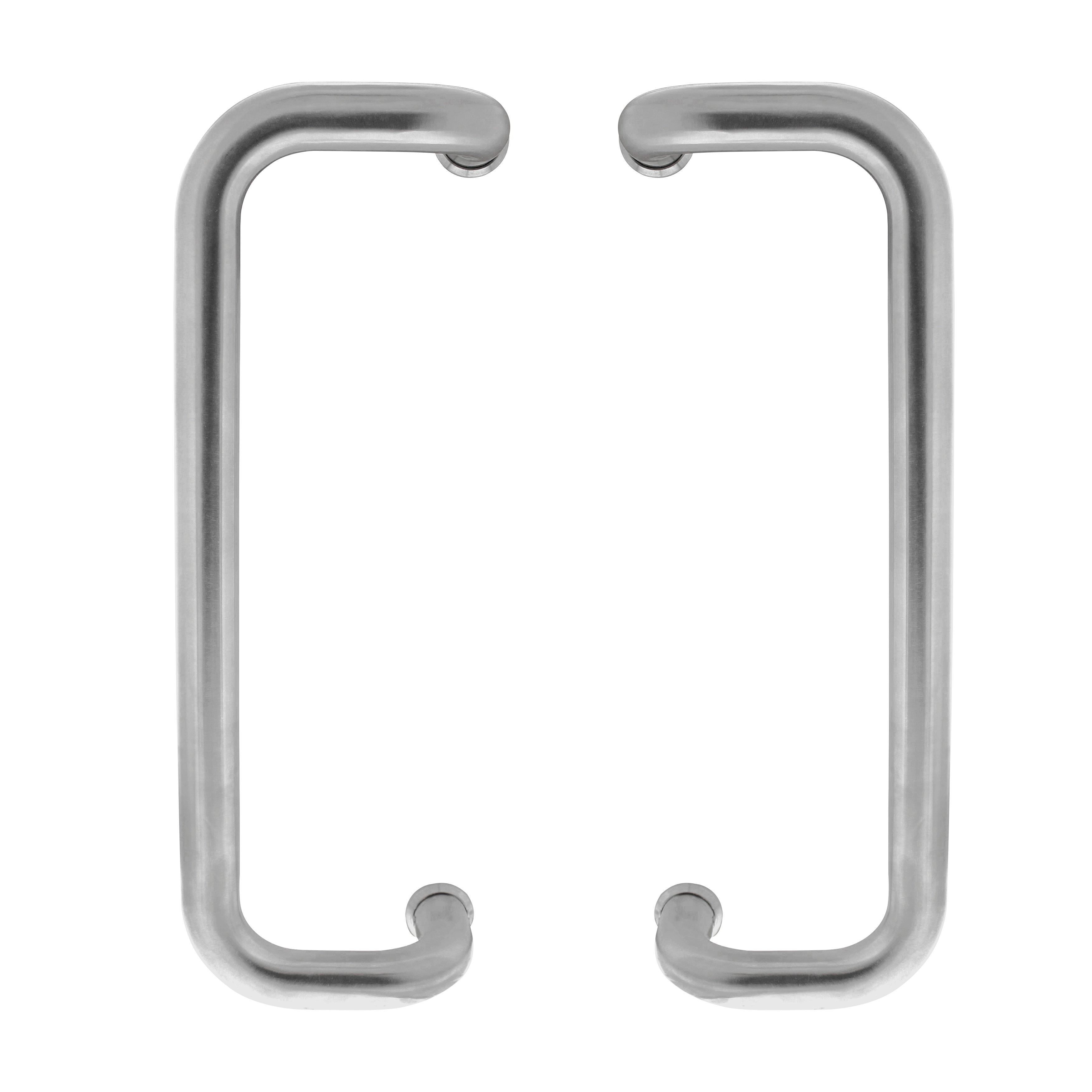 Intersteel Deurgrepen per paar D-model 375x75x25 HoH 350 rvs