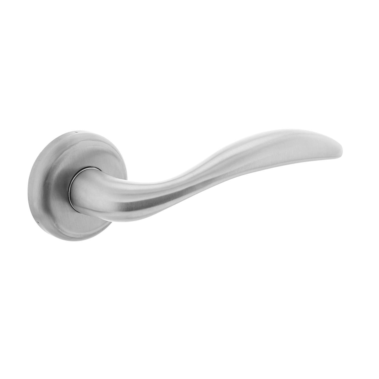 Intersteel Deurkruk Superior op rozet rvs geborsteld