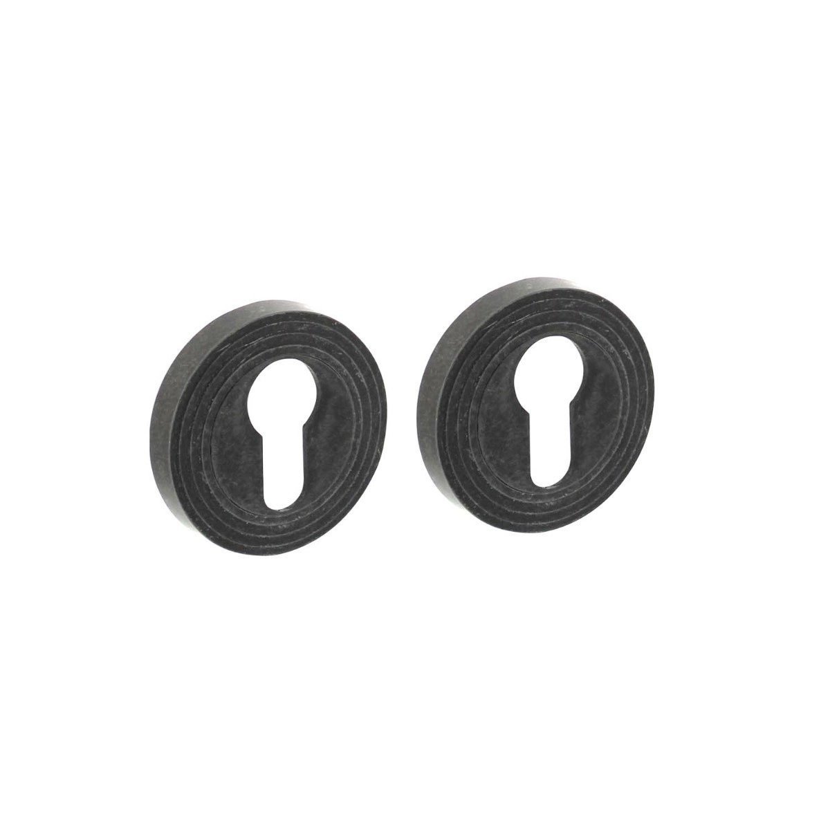 Intersteel Rozet met profielcilindergat ø55x10 mm oud grijs