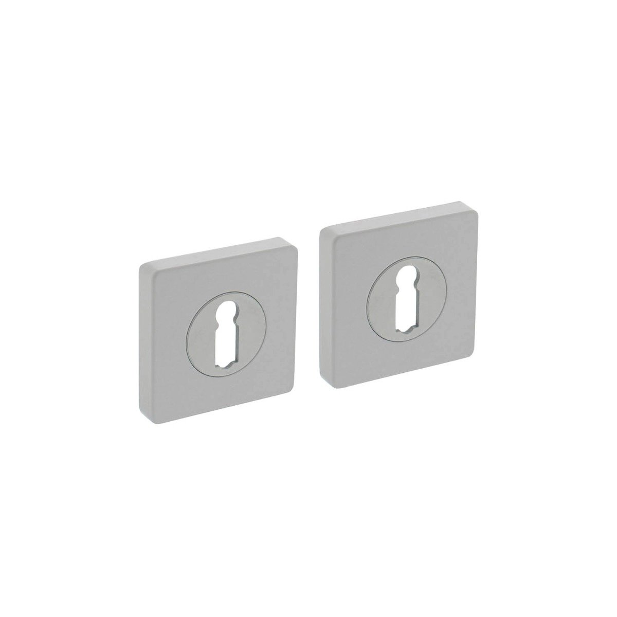 Intersteel Rozet met sleutelgat vierkant 55x55x10 mm wit
