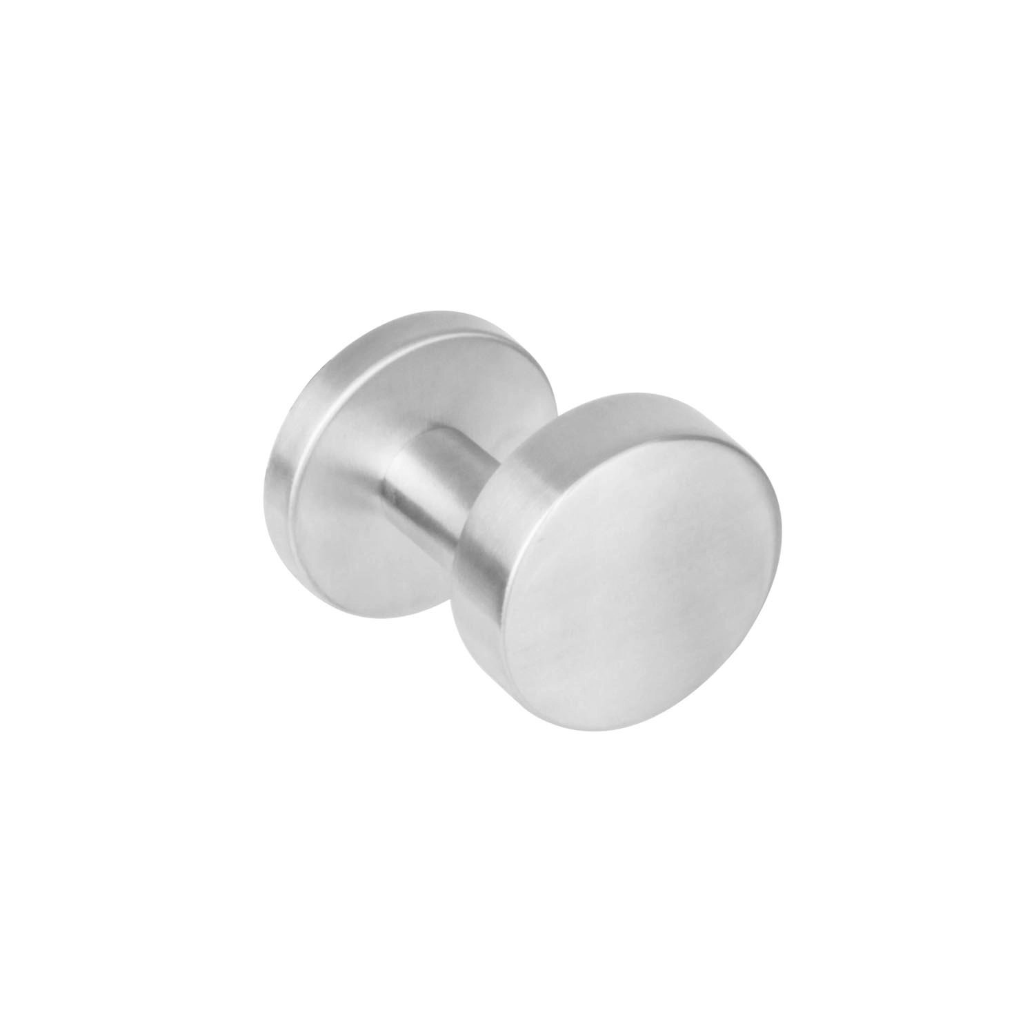 Intersteel Knop op rond rvs geborsteld