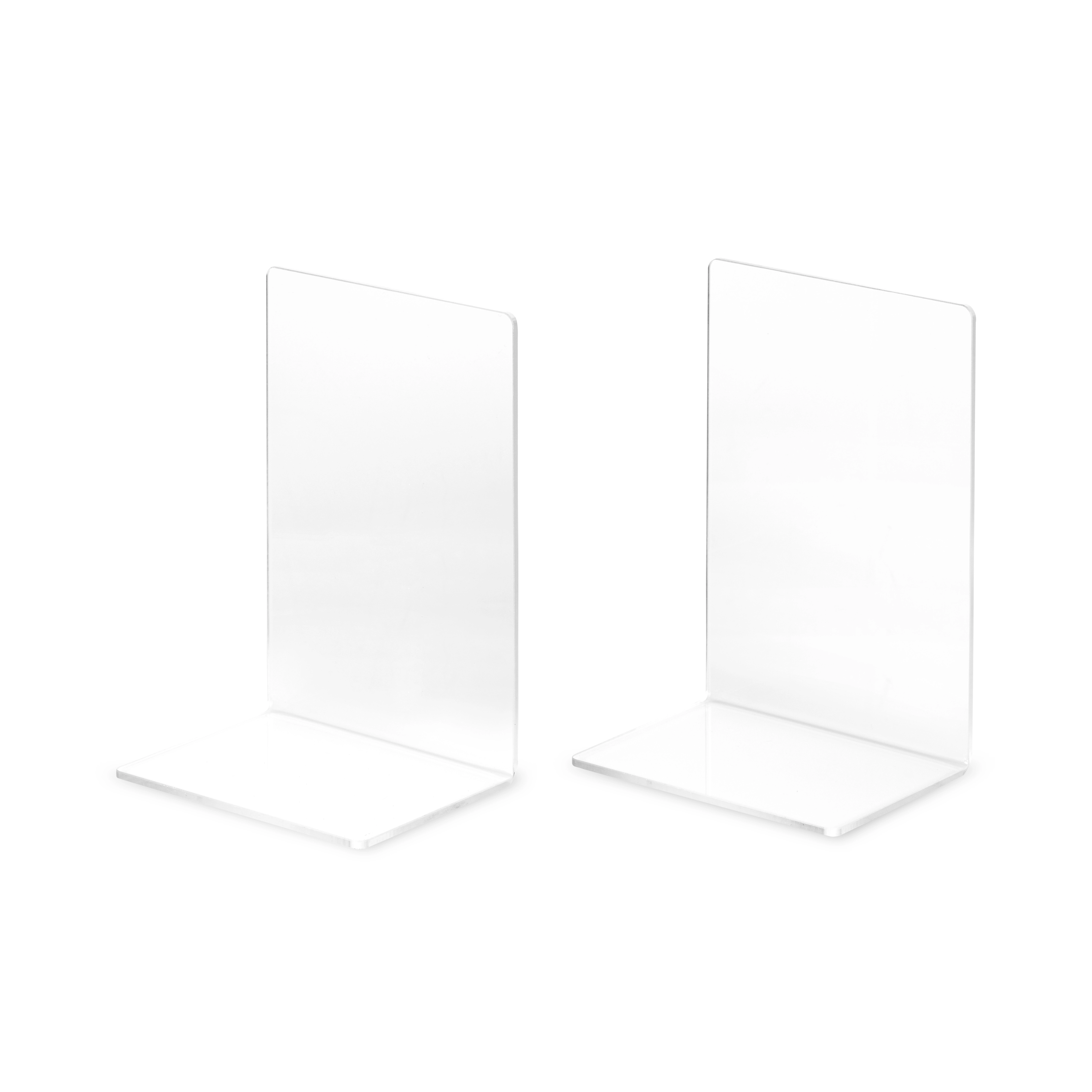 LIROdesign Boekensteun Transparant (set van 2 stuks)