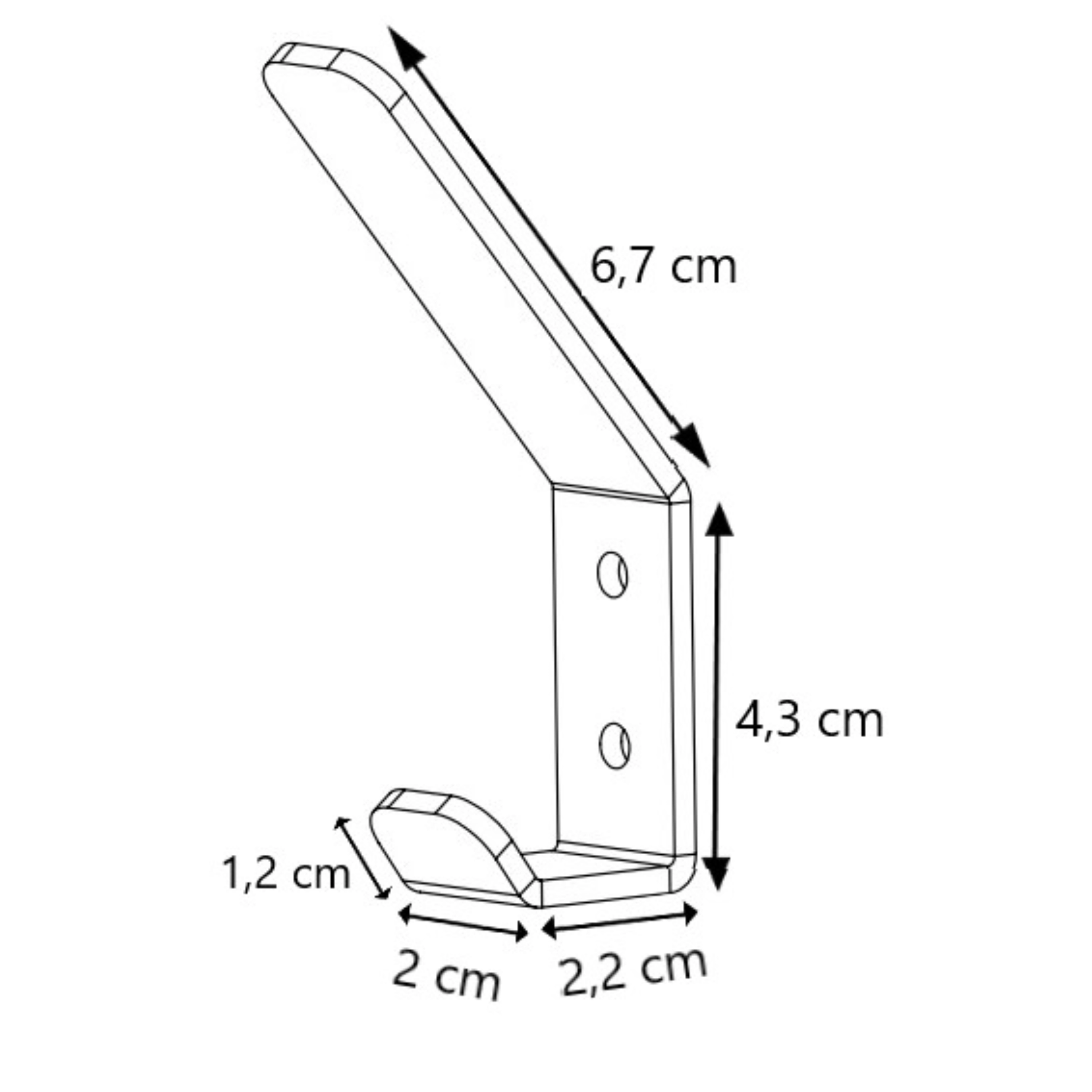 LIROdesign kapstok haak (goud)