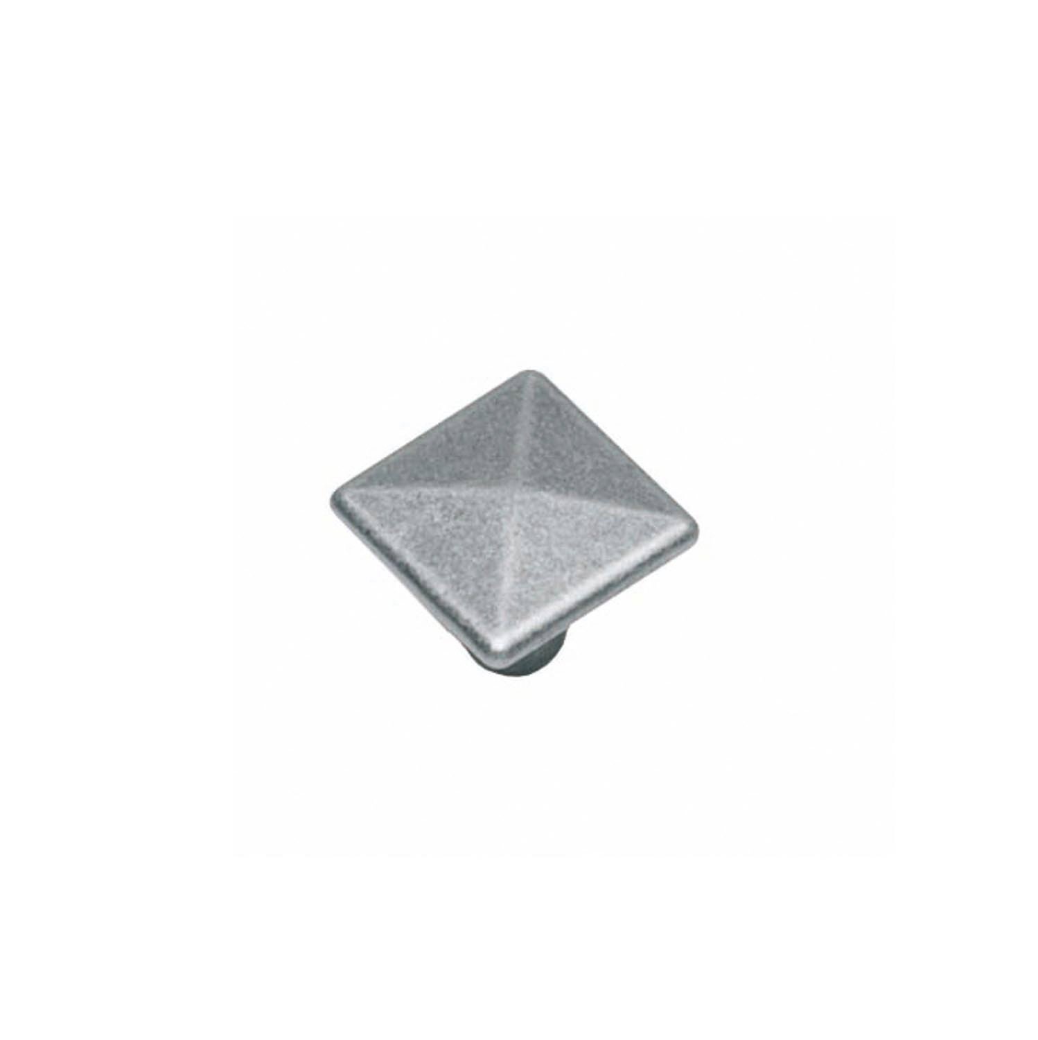 Intersteel Meubelknop vierkant 26 mm oud grijs