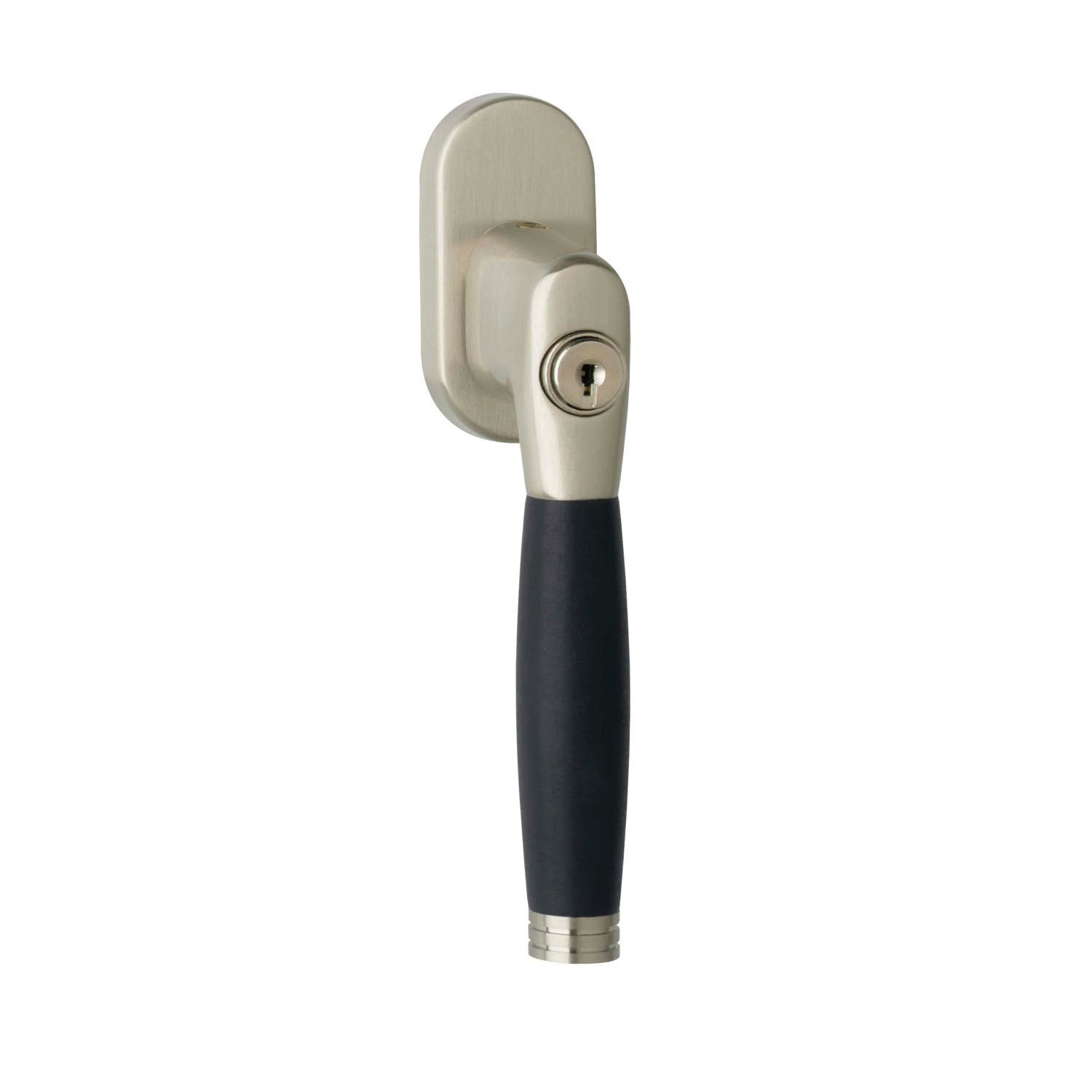 Intersteel Raamkruk Ton 222 afsluitbaar nikkel mat/ebbenhout