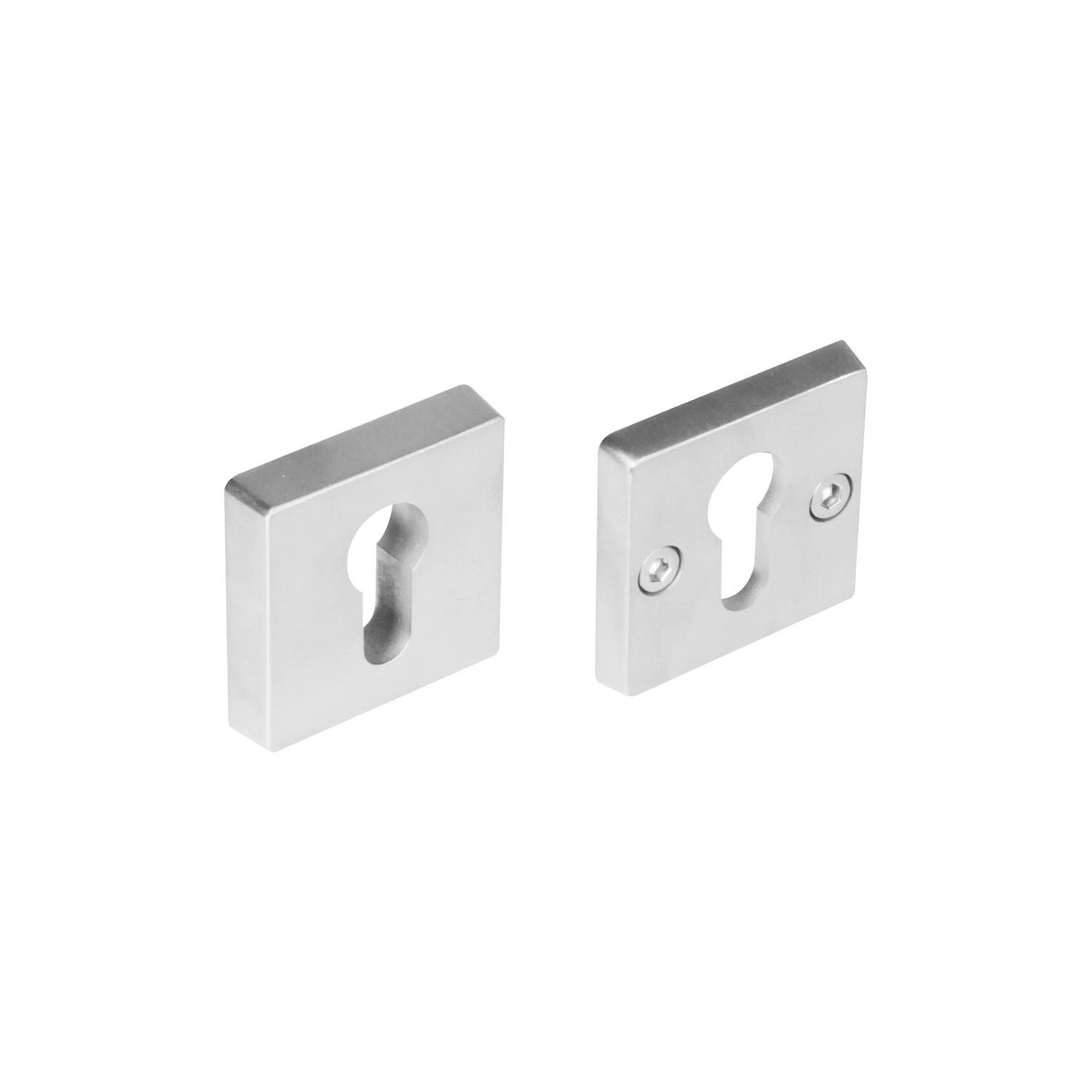 Intersteel Veiligheidsrozet SKG*** vierkant met cilindergat rvs geborsteld