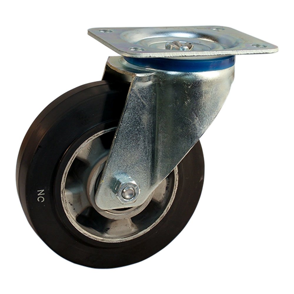 Zwenkwiel 125mm serie 10 ᠆ 15 | Plaatbevestiging | Kogellager